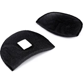 Vycpávky tloušťka 10 mm obšívané se samolepicím suchým zipem, malé, černá