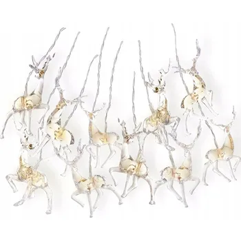 Vánoční dekorace DecoKing vánoční osvětlení na stromeček 1,65 m bílé 10 ks