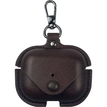 Sluchátka VSECHNONAMOBIL 126743 LEATHER POCKET Pouzdro pro sluchátka AirPods Pro 3 tmavě hnědé