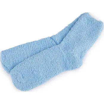 Dámské ponožky Dámské / dívčí froté ponožky - 10 modrá světlá