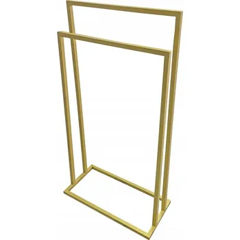 Držák na ručník Volně stojící hrazda Drewik žlutá