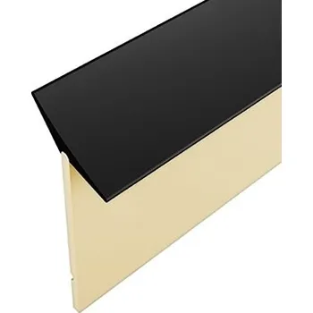 soklová lišta Těsnicí lišta černá 420 x 10 x 1 mm