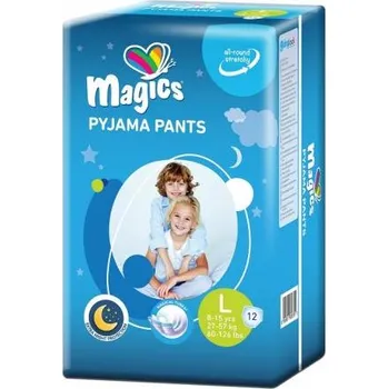 Plenkové kalhoty MAGICS PYJAMA PANTS L, 8-15 let (27-57 kg) 12 ks