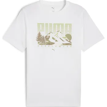Pánské triko PUMA GRAPHICS MOUNTAIN TEE 684828_02 PUMA WHITE M