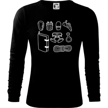 Pánské oblečení Climbing Wall Gear - Triko s dlouhým rukávem FIT-T long sleeve - S ( Černá )