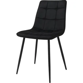 Jídelní židle Vikio Jídelní židle černá látka černá podnož VJZ100C za akční cenu
