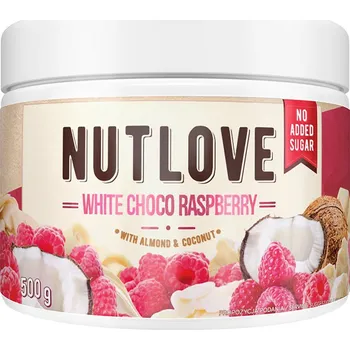 Cukrovinka ALLNUTRITION NUTLOVE White Choco Raspberry 500 g