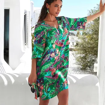 Dámské plavky Tunika LISE CHARMEL (ASB4482-14), Barva zelená, Velikost S