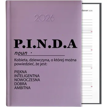 Kalendář Knižní kalendář 2026 A5 FunnyCase fialový