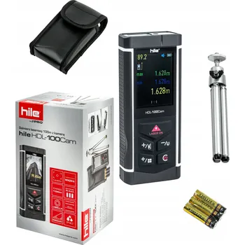 Měřící laser LASEROVÝ DÁLKOMĚR 100M S KAMEROU HILE by PRO + TELESKOPICKÝ STATIV + POUZDRO