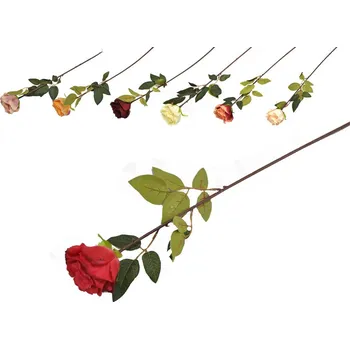 umělá květina Umělé květiny, plast 740mm růže, mix barev 38 gram