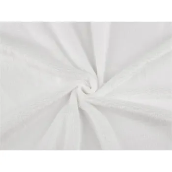 Minky hladké / jemný plyš, střední, 1 Off White