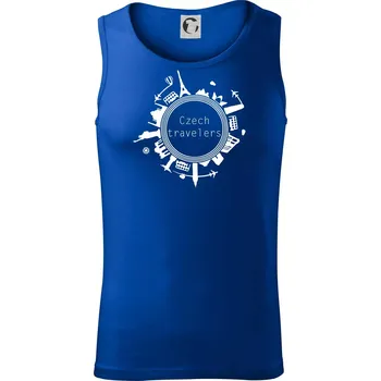 Czech Travelers jednobarevný - Tílko pánské Core - M ( Královská modrá )