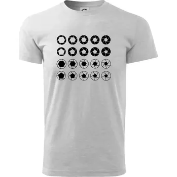 Pánské tričko Foto clony - Triko extra velké (5-8XL) - 6XL ( Světlešedý Melír )