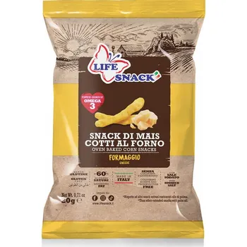 Life Snack Kukuřičné hranolky sýrové LIFE 20g