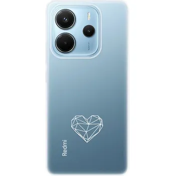 Pouzdro na mobilní telefon Silikonový obal iSaprio - Xiaomi Redmi Note 14 4G - čiré - Digital Love (Silikonový obal, kryt a pouzdro iSaprio - Xiaomi Redmi Note 14 4G - čiré - Digital Love - stylová ochrana telefonu, pružný TPU materiál, odolný UV potisk, česká výroba)