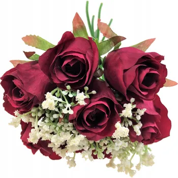 umělá květina Kytice Růže Umělé Květiny Červené