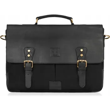 Paolo Peruzzi taška na dokumenty z pravé kůže, bez vzoru