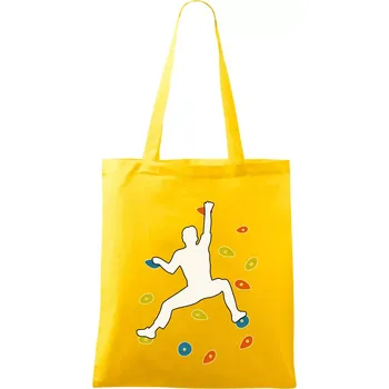 Bouldering lezec - Taška bavlněná - 42 x 38 cm ( Žlutá )