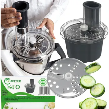 Struhadlo Kráječ, struhadlo, nástavec na krájení pro Thermomix na Zeleniny a ovoce TM6/5 stříbrná