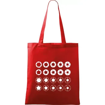 Nákupní taška Foto clony - Taška bavlněná - 42 x 38 cm ( Červená )