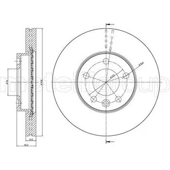 Brzdový kotouč Brzdový kotouč CIFAM (800-773C)