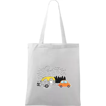 S obytňákem v lese - Taška bavlněná - 42 x 38 cm ( Bílá )