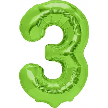 Balónek Fóliový balónek FN 40053 Číslice 3 zelený 40' (cca 100 cm)