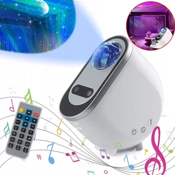 Projektor PROJEKTOR HVĚZD AURORA GALAXY S REPRODUKTOREM A ČASOVAČEM DO POKOJE