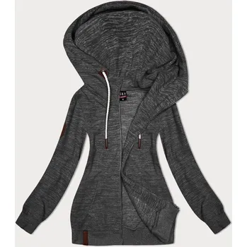 Dámská mikina Šedá fleecová mikina s kapucí od 6&8 Fashion, odstíny šedé XXL (44) i392_23581-48