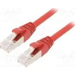Patch cord ETHERLINE® Cat.6a,S/FTP 6a lanko Cu LSZH červená