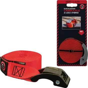 Upínací popruh QUICKLOADER® Cambuckle Z-lock Hybrid 800 kg • 4 m x 25 mm