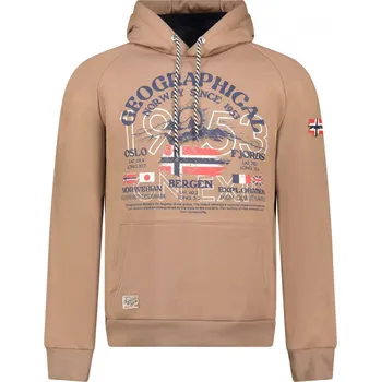 Pánská mikina GEOGRAPHICAL NORWAY mikina pánská GOMMY MEN L taupe