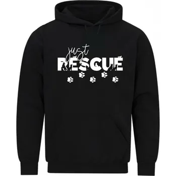 Pánská mikina Pánská mikina Jen Zachraňuj Just Rescue (Velikost: 5XL, Barva: Černá)