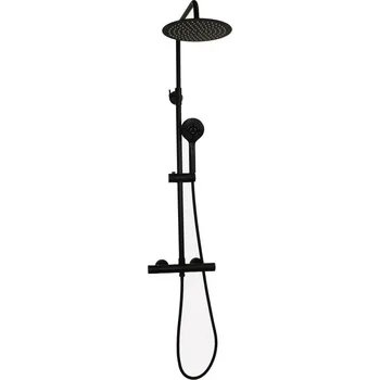 Sprchový set Olsen-Spa Termostatický sprchový sloup NAUPLIOS 250 BLACK černá