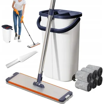 mop Kbelík a plochý mop Bedee MOP S KYBLÍKEM PLOCHÝM