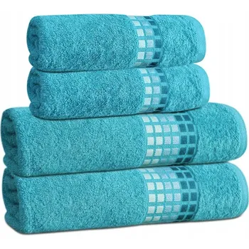 Ručník JAHU turban na hlavu, bavlna modrý