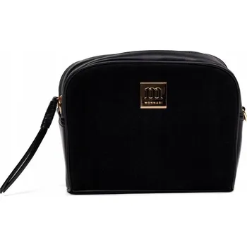 Kabelka Černá polyester taška kabelka přes rameno Monnari