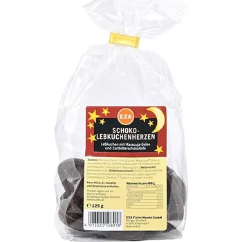Eza Perníková srdíčka s mučenkovým želé v hořké čokoládě, 125 g