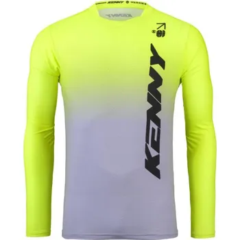 cyklistický dres KENNY Cyklistický dres s dlouhým rukávem letní - PROLIGHT 25 - žlutá/šedá XL