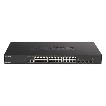 Switch D-Link DXS-1210-28T 24 x 10G Base-T ports + 4 x 10G/25G SFP28 ports Smart Managed Switch