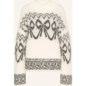 Dámský svetr Mrs & Hugs Dámský Svetr S Alpakou, režná / tmavě šedá, 38