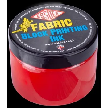 Speciální výtvarná barva ESSDEE Barva na linoryt textilní 150 ml - Red - VÝPRODEJ