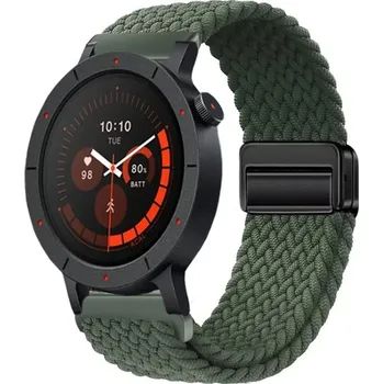 Ostatní příslušenství k chytrým hodinkám VSECHNONAMOBIL 126690 Pletený nylonový řemínek pro CMF Watch 3 Pro tmavě zelený