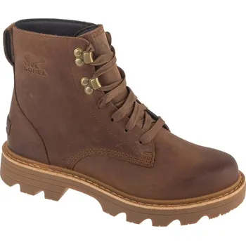 Dámská treková obuv Hnědé dámské kožené workery Sorel Revel Rd Boot Lace Wp 2144871256 Velikost: 39