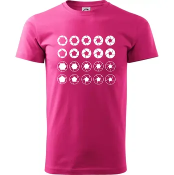 Foto clony - Klasické pánské triko vyšší gramáže - S ( Purpurová )