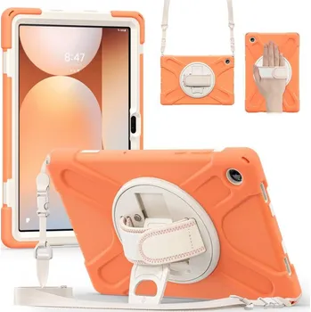 Pouzdro na tablet VSECHNONAMOBIL 126835 SOLID Odolný obal pro Samsung Galaxy Tab A11+ oranžový