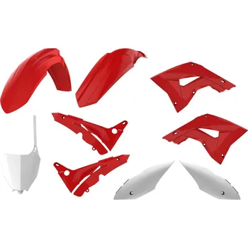 POLISPORT kompletní sada plastů HONDA CR 125/250 04-07 (restyling na model 2020) barva červeno bílá OEM (POLISPORT kompletní sada plastů HONDA CR 125/250 04-07 (restyling na model 2020) barva červeno bílá OEM)