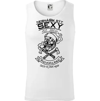 Nesnáším být sexy - dřevorubec - Tílko pánské Core - 2XL ( Bílá )