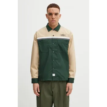 Pánská košile Košile NEIGHBORHOOD CLASSIC WORK BICOLOR, M, zelená, 77X